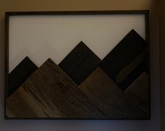 Wooden Mountain wall art