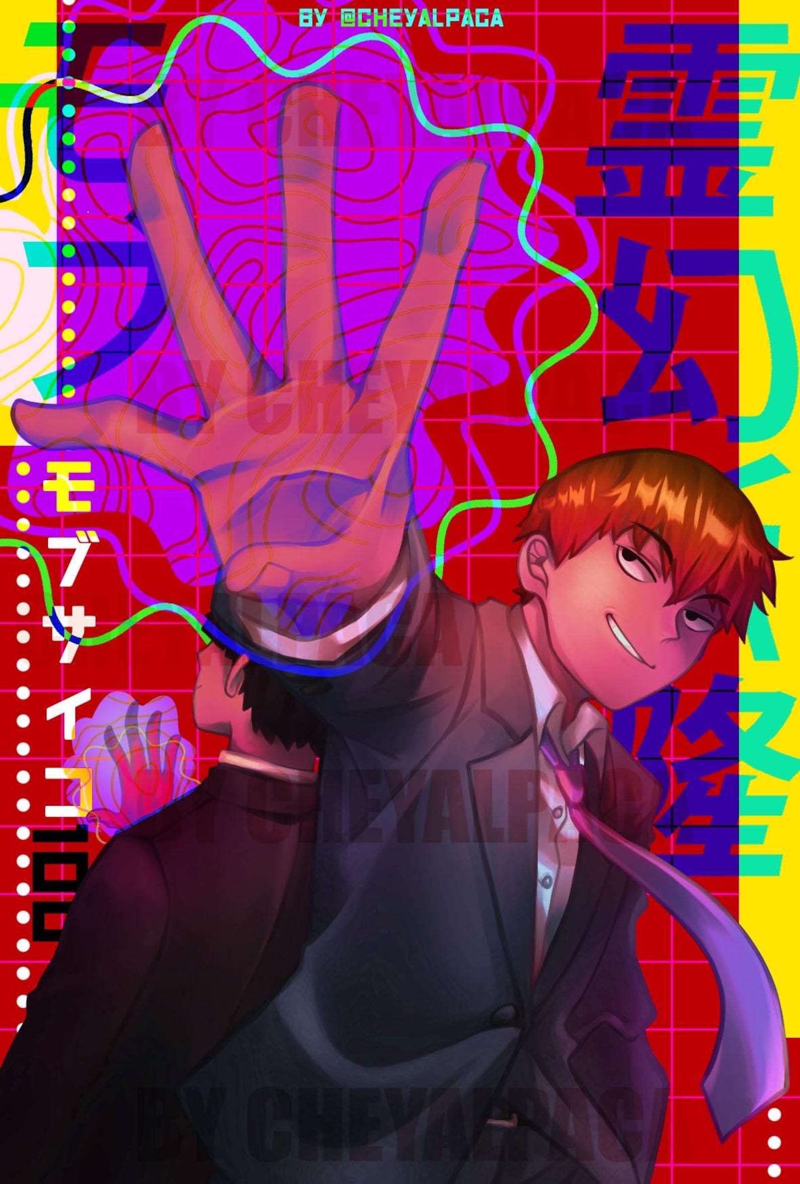 Reigen 1000% | Mob Psycho 100 Print Illustration - A5 Size