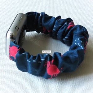 FITBIT VERSA 2 Scrunchies Watch Band July 4th Collection Holiday Pattern Stretchy Wrist Loops Custom Fit Maryland