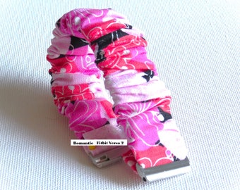 Scrunchies Fitbit Versa 2  Watch Wrist Band   Scrunchies Watch Band  Custom Size Scrunchies Band   Elastic Wrist Band   Fabric Stretchy Band