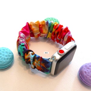 Tie Dye Collection  Scrunchies Apple Watch  Watch Band  IPhone Watch Scrunchy Wrist Loop  Custom Size Scrunchies Band   Stretchy Wrist Band