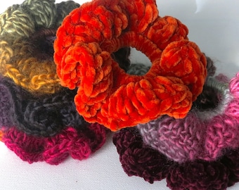 Elastiques pour cheveux Chouchous/ Chouchous au crochet Elastiques pour cheveux longs/ Chouchous/ Châles chouchous en chignon/ Elastiques en queue de cochon/ Elastiques chouchous