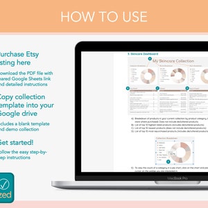 Skincare Collection Tracker: Google Sheets Inventory Spreadsheet ...