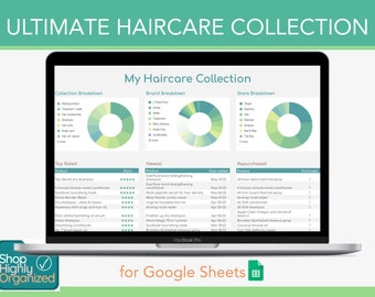 Ultimate Makeup Collection for Google Sheets Shop Highly Organized ...