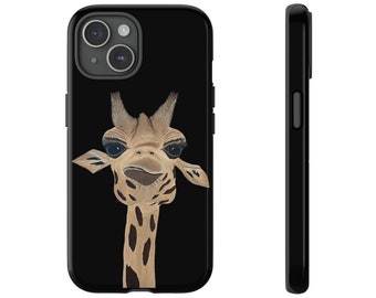 Giraffe Painting Phone Case, Safari lover gift