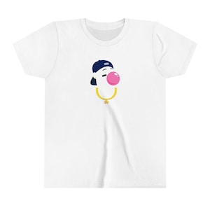 Ken Griffey Jr bubble Youth Short Sleeve Tee with slogan on the back - Bella+canvas 3001
