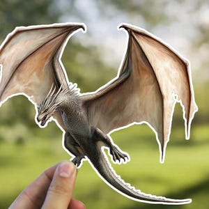 Rhaenyra Dragon Syrax Death Kiss-Cut Stickers, GOT Stickers, Laptop Stickers, Fantasy Art Decor