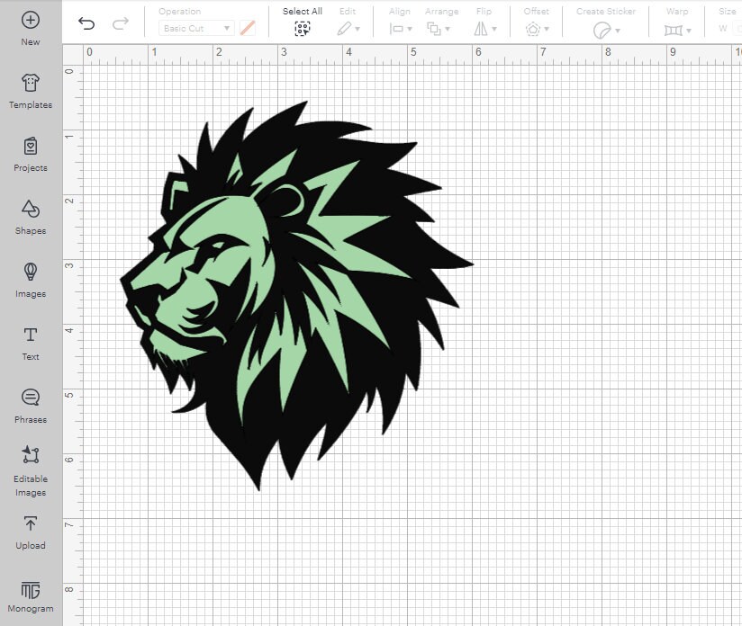 Lion Head SVG and PNG - Clean Cut Digital Art for Cricut, Ideal