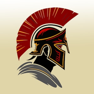 Spartan Warrior Helmet SVG & PNG Digital Download - Ancient Greek Soldier Clipart for DIY Crafts