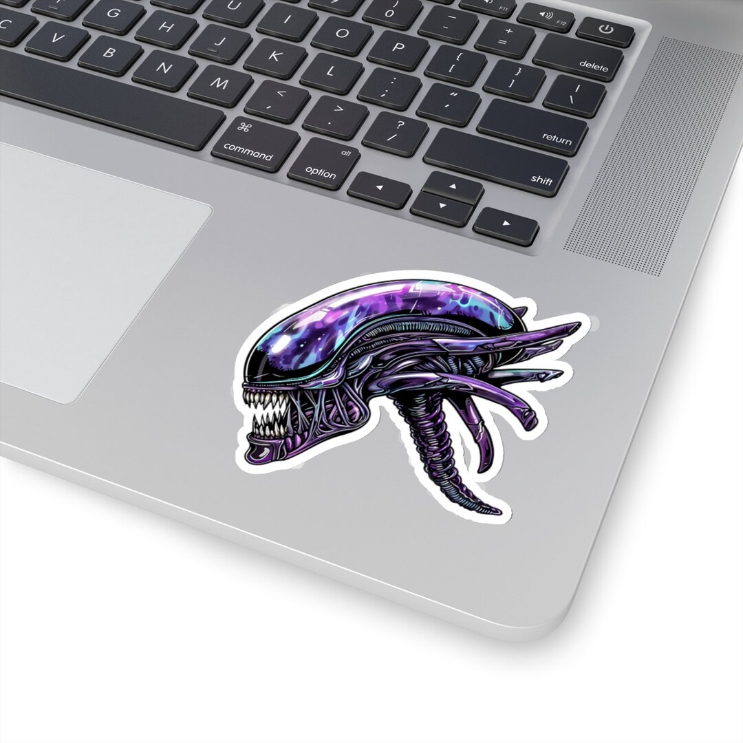 Sci-fi Alien Head Vinyl Sticker High-quality Kiss-cut Design With ...
