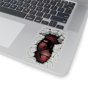 Crack in the wall Colossal Kiss-Cut Stickers