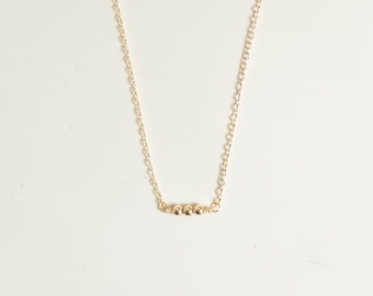 Gouden kralen ketting