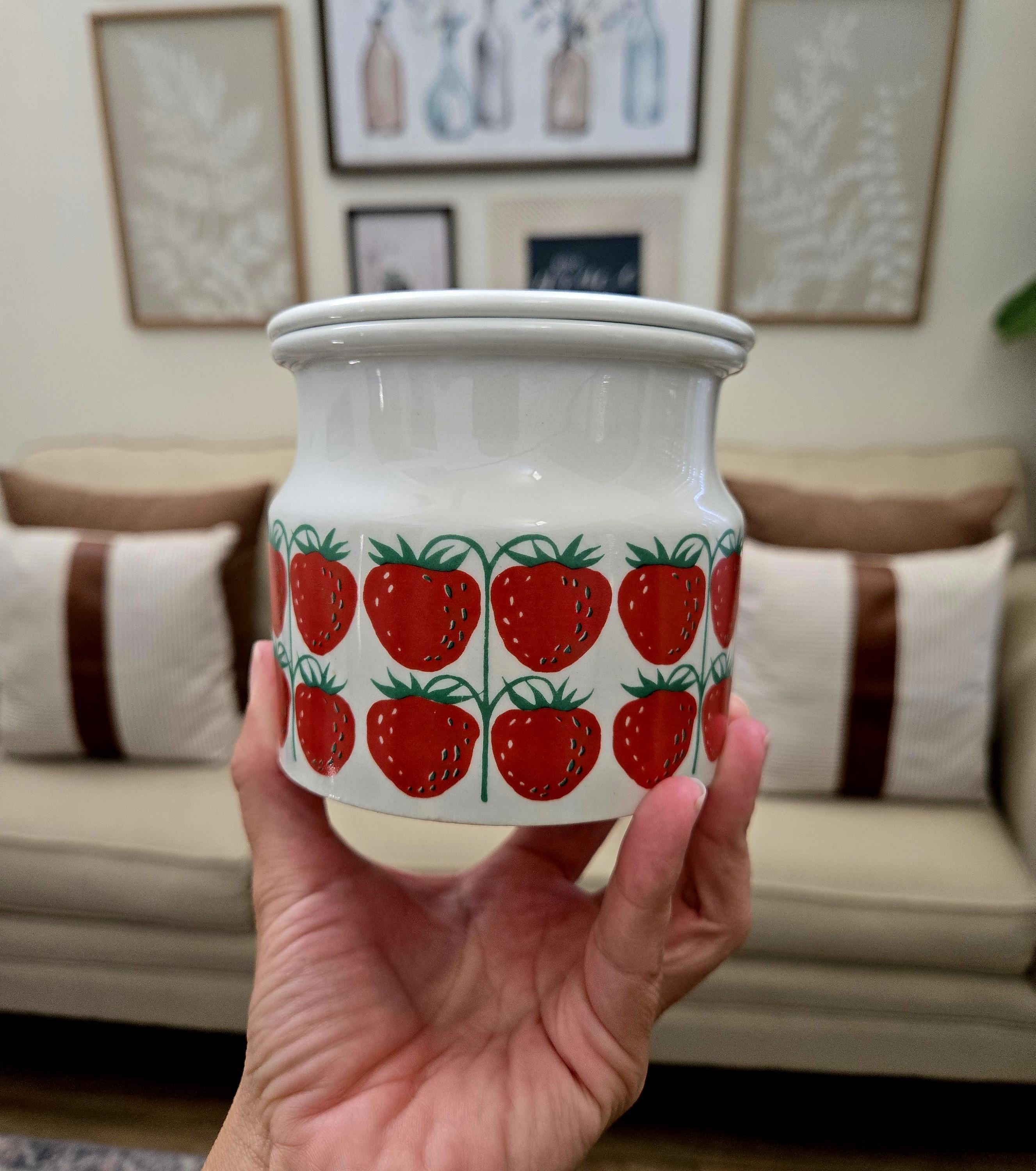 Vintage Arabia Pomona Strawberry Jam Jar: Finnish Cottage Decor - Etsy