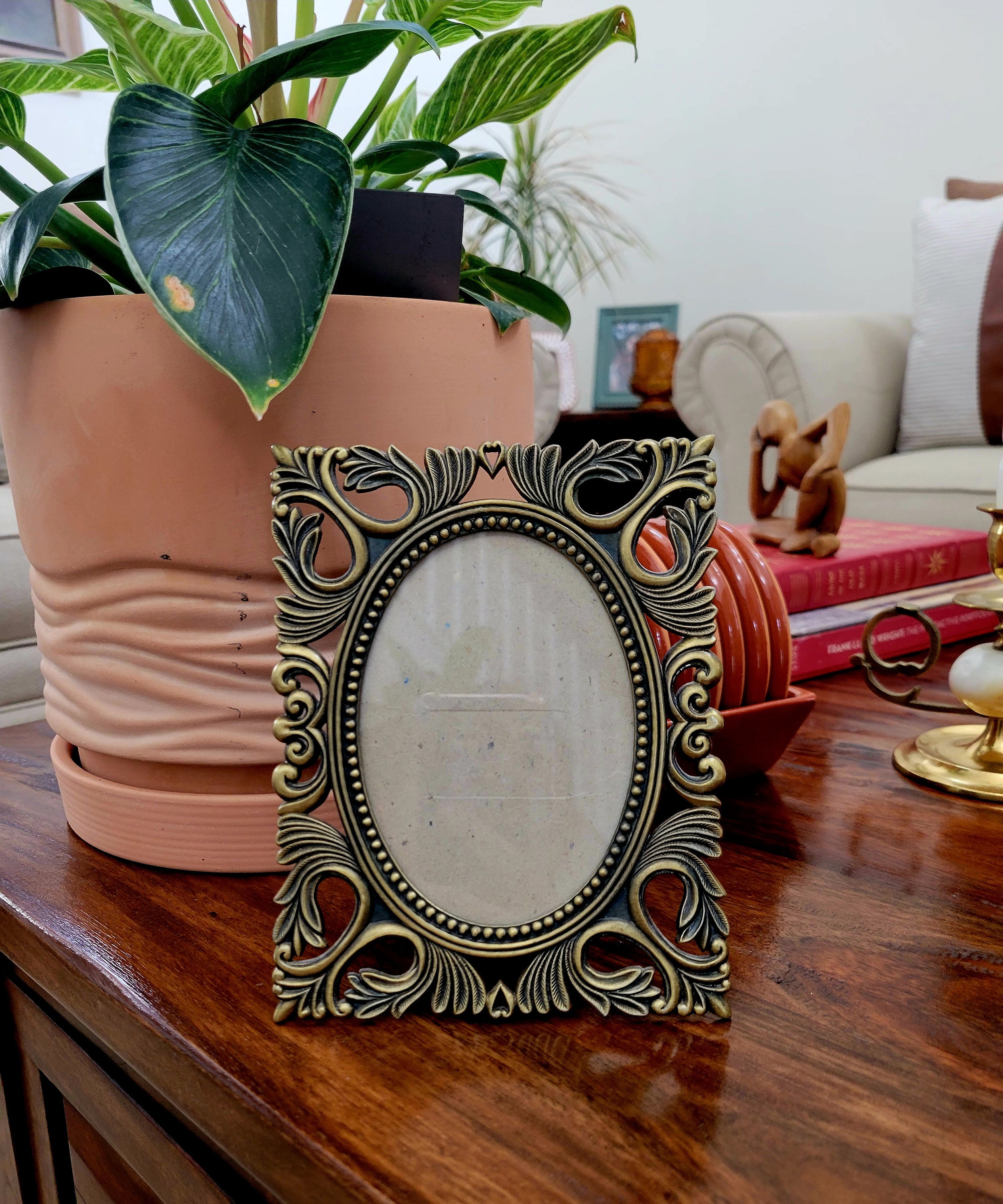 Vintage Ornate Metal Picture Frames/ Brass Picture Frames/ Etsy