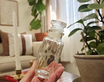 Vintage Glass Apothecary Spice Jar