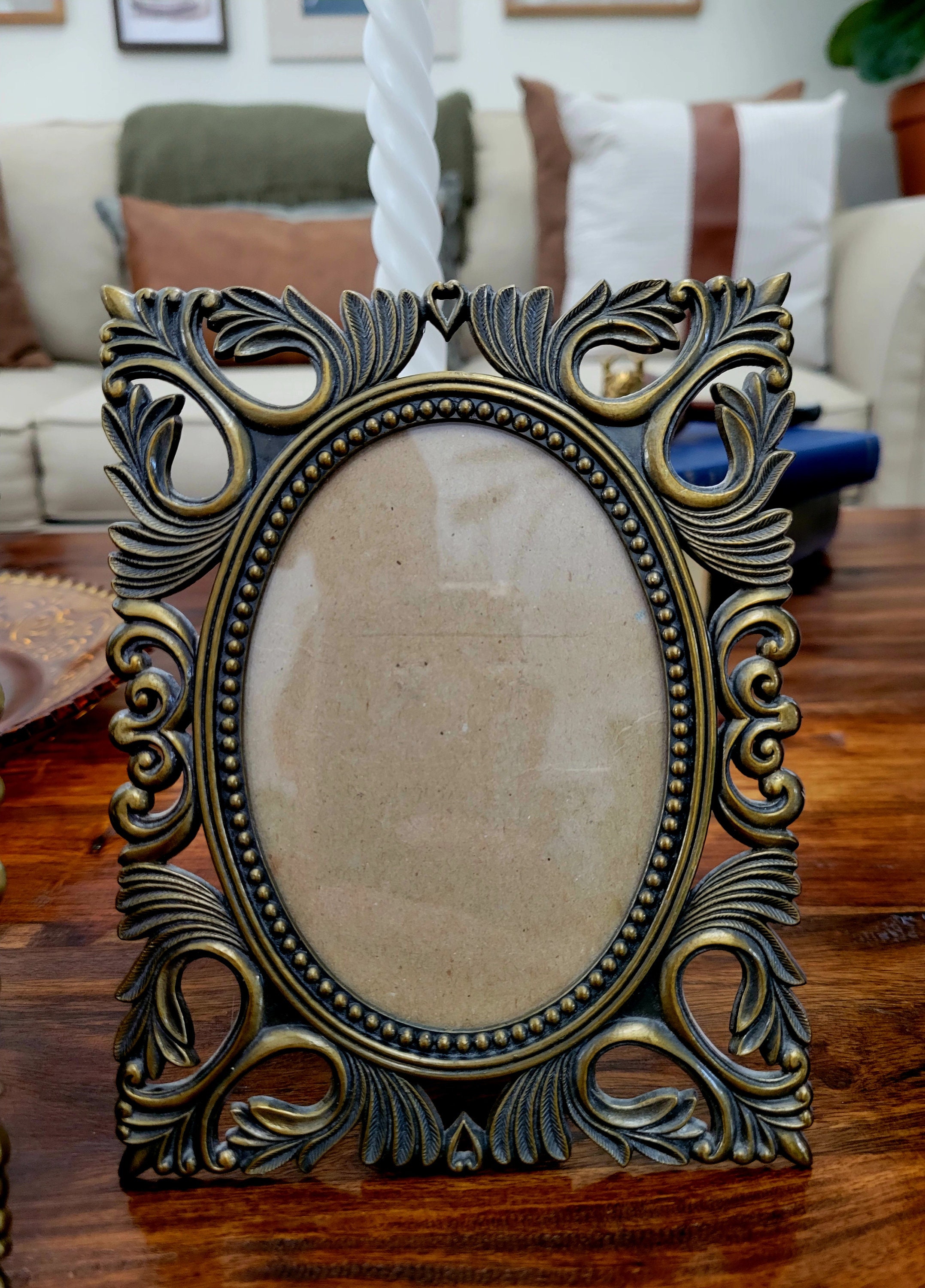 Vintage Ornate Metal Picture Frames/ Brass Picture Frames/ Etsy