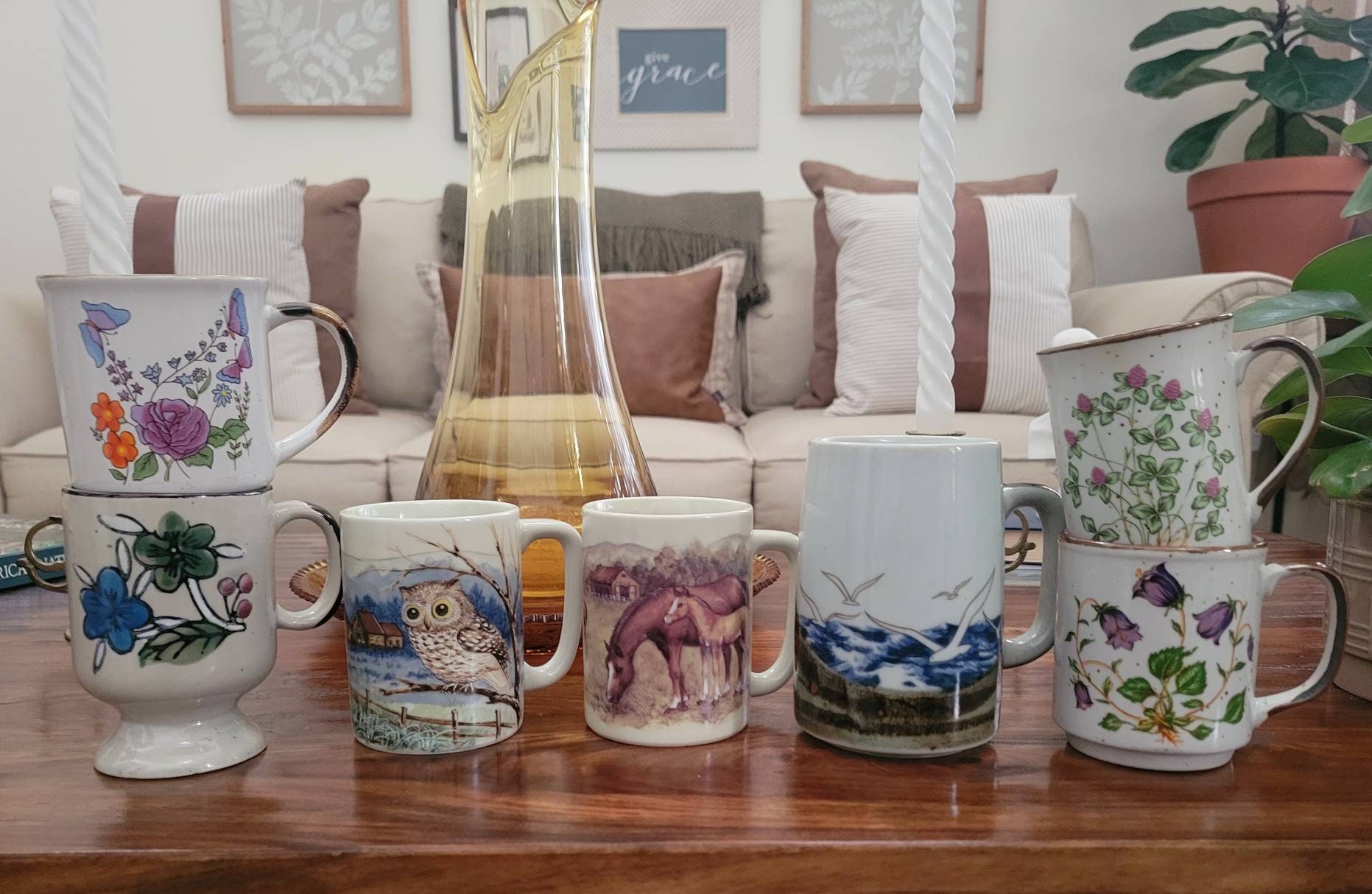 深川製磁 昭和天皇在位50年記念 ブルーチャイナ