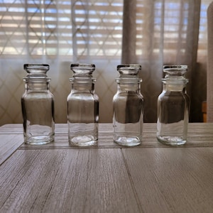 Vintage Glass Apothecary Spice Jar: Made in Japan