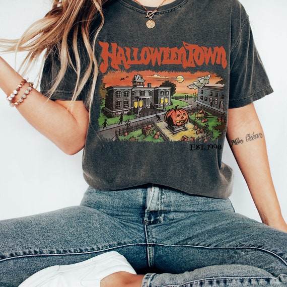 Vintage Halloween Town Est 1998 Shirt, Halloweentown Sweatshirt, Pumpkin Halloweentown Shirt, Halloween Party, halloweentown, fall shirt