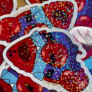 Naked Mr Krabs Empty Crab Shell Holographic Sticker| Spongebob Shell