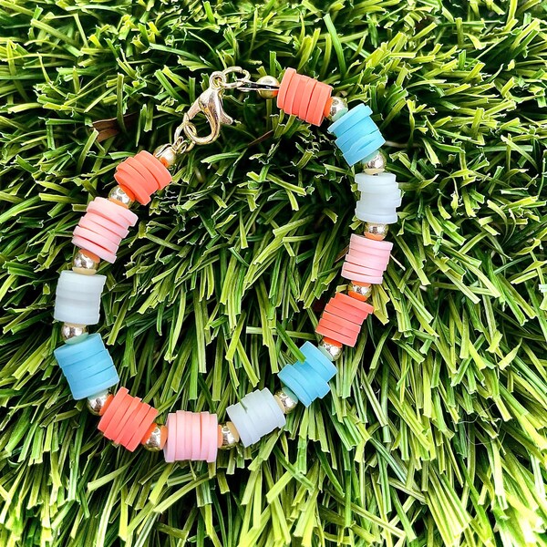 Clay Bead Bracelet Etsy