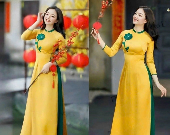 Beautiful Hand-Crafted Traditional Vietnamese Ao Dai