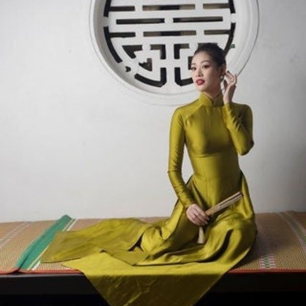 Beautiful high quality Ao Dai, Ao Dai for women, Traditional Vietnamese ao Dai, Ao Dai Viet Nam Cao Cap