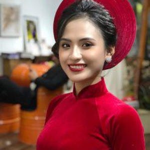 Red Bridal Headpieces l Headband -Khăn Đống,Khan Dong Pre-made Vietnamese Ao Dai Accessories | Vietnamese Wedding Accessories Ao Dai