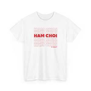 Ham Choi. Iconisch bedankje. Uniseks zwaar katoen. Rave-shirt. Rave-outfit. Vietnamees cadeau. Viet-cadeau. Leuk cadeau. Leuk shirt.