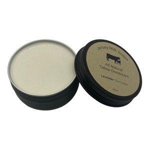 TALLOW DEODORANT Paste All Natural/Grass Fed Beef/100ml/ 4oz/Chemical Free ORGANIC Eco-Friendly/Safe/No Bicarb Soda/Self-care gift