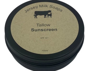 Mineral Sunscreen/Grass Fed Tallow /Zinc/Natural/Safe for everyone/Babies/Children/Sensitive skin/Self-care gift/Gluten free/NO chemicals