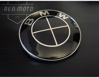 BMW Full Black Badge Emblem 82mm & 74mm