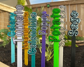 Individual personalizado: marcadores/estacas para jardín y plantas