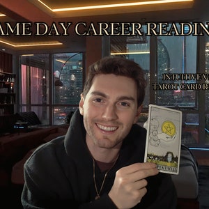 SAME DAY - VIDEO Career -&gt; Psychic + Tarot Card + any Visions Reading to answer your questions. &quot;What&#39;s happening in my job/work, focus on?&quot;