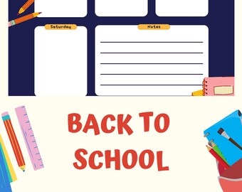 Daily Checklist for Kids, Chore Chart for Kids, Before School After School Rules, Kids Daily School Schedule Checklist