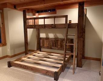 Colorado River Rustic Bunk Bed - Custom Douglas Fir, Heavy-Duty, Nationwide Delivery