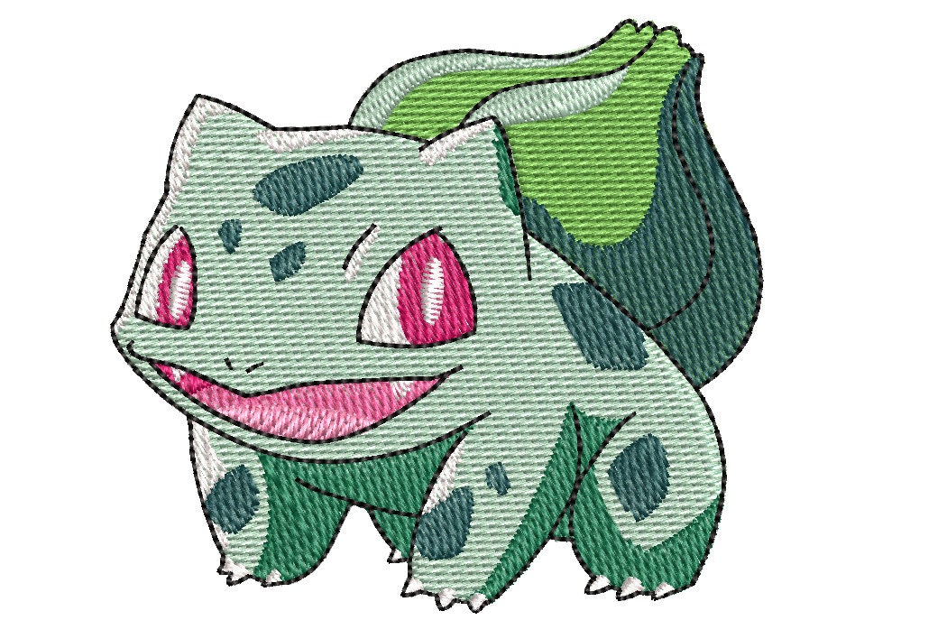 Pokemon Cross Stitch Cactus Bulbasaur #1 - funny kids embroidery