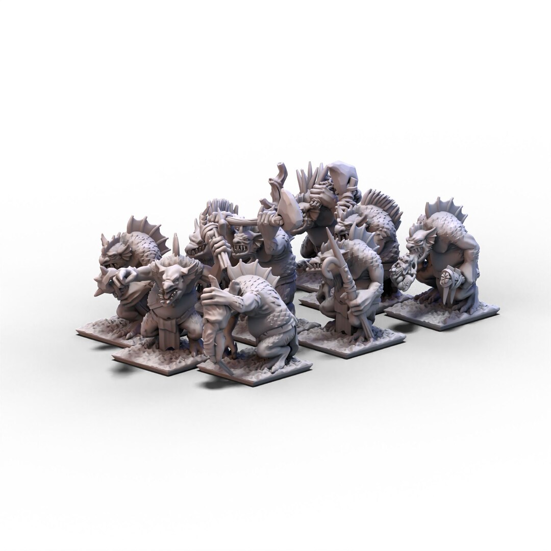 Orcs and Goblins River Trolls Unit Orcs Trolls 10 mm miniatures for ...