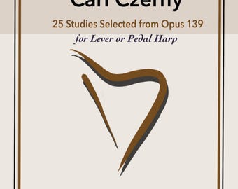 Carl Czerny 25 Estudios para arpa de palanca o de pedal