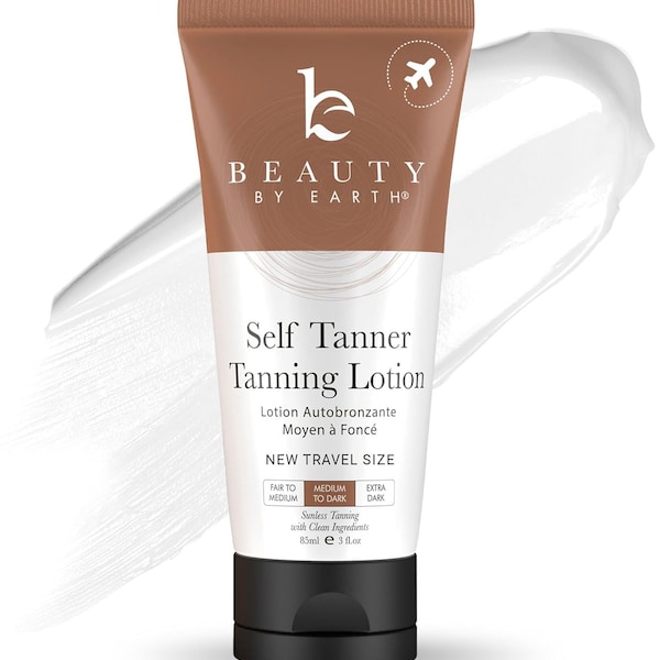 Tanning Lotion Self Tanner - with Natural & Organic Ingredients, Travel Size Self Tanning Lotion, Non Toxic Gradual Tanning Lotion, Sunless