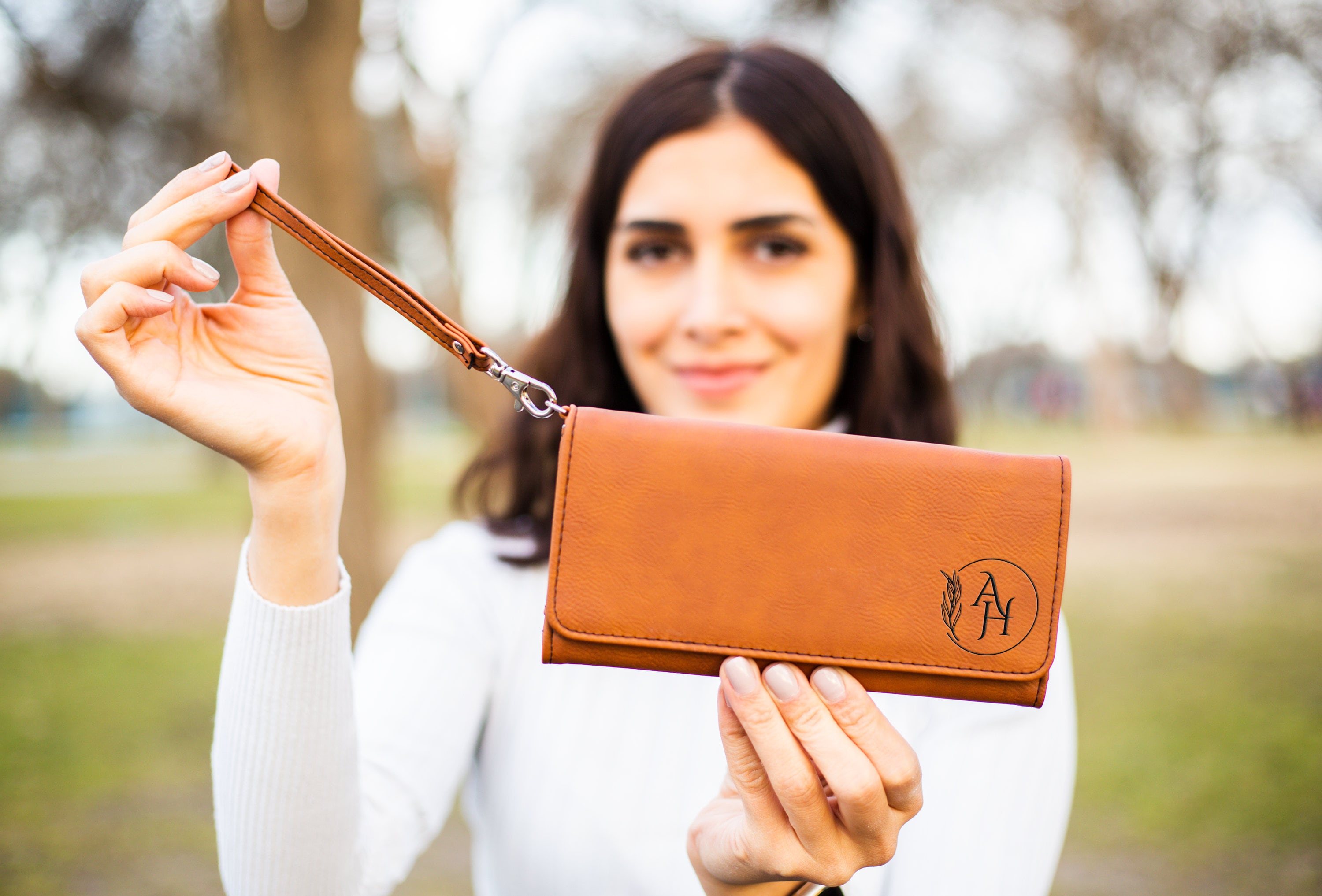 Sarah Wallet in Monogram - Women's Snap Wallet