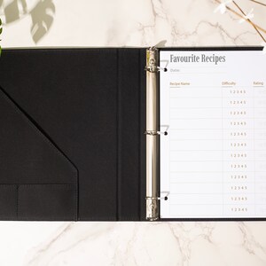 Custom Meal Planner Binder, 3 Ring Binder, Weekly Meal Planner, Meal ...