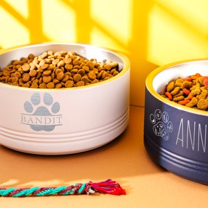 Personalized Pet Bowl, Stainless Steel Cat Feeder Bowl, Engraved Dog Bowl, Pet Gifts, Christmas Gift, Food and Water Bowl, Pet Lover Gift