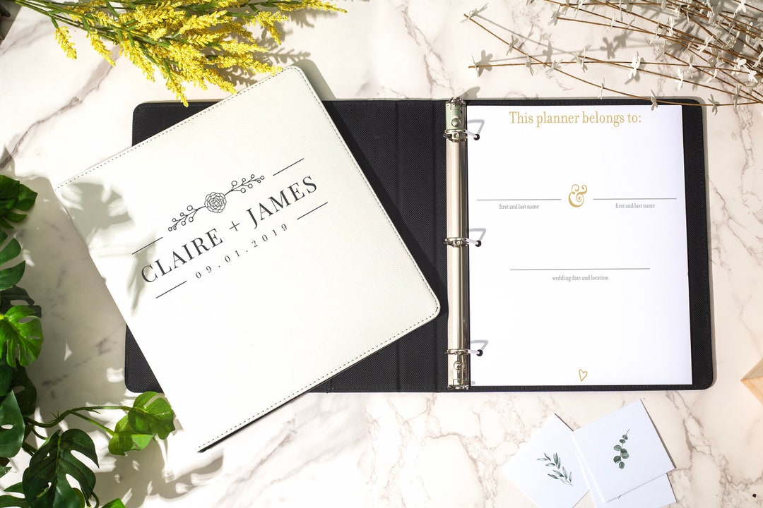 Custom Wedding Planner Binder, 3ring Binder Wedding Planner, Wedding