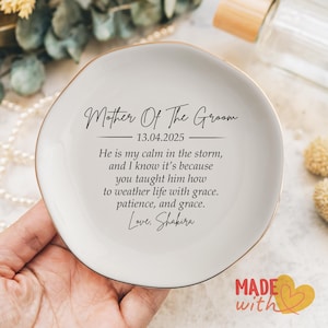 Custom Mother and Daughter Ring Dish, Jewelry Holder, Gift For Wife, Personalized Ring Holder, Mother&#39;s Day Gift, Unique Ring Dish,