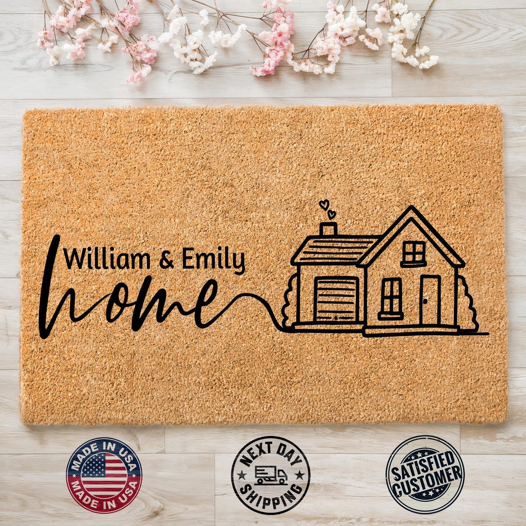 Custom Welcome Mat, Personalized Name Doormat, Home Doormat, Apartment ...