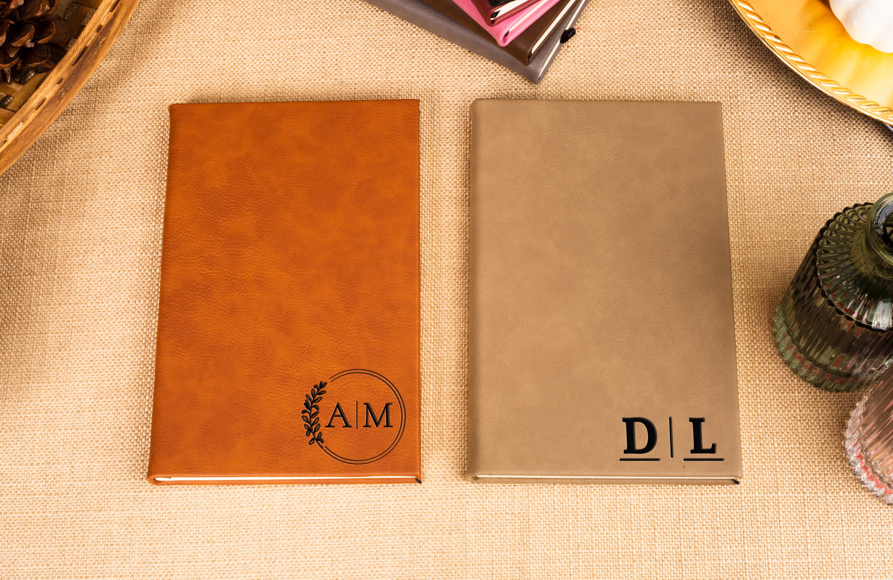 Personalized Leather Journal, Personalized Notebook, Engraved Custom Notebook, Men Travel Journal Gifts, Mother&#39;s Day Gift, Gift for Father
