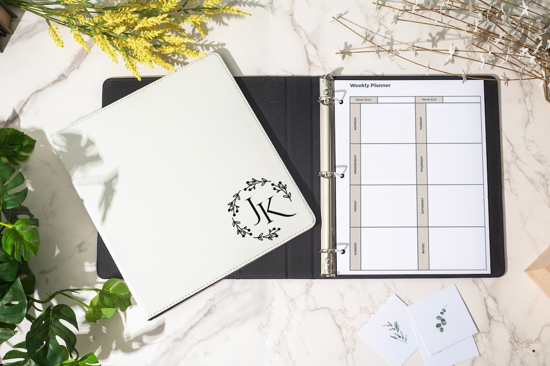 Custom Student Planner Binder, College Student Gift, 3 Ring Binder