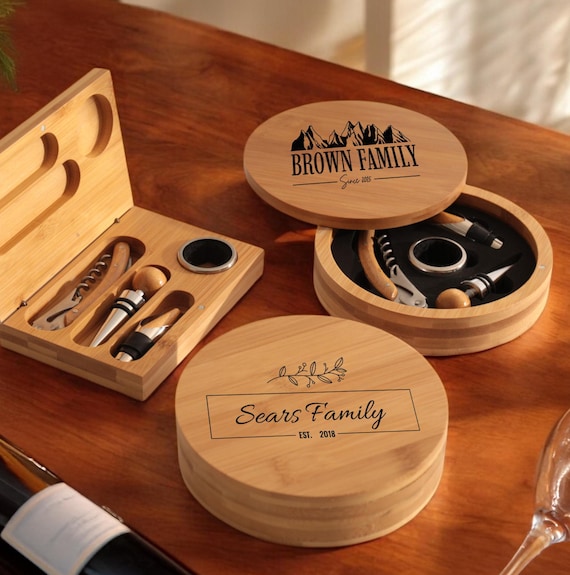 Personalized Wine Opener Set, Wine Tool Set, Custom Logo Gift, Wine Lover Gift, Bachelor Party Gift, Custom Name, Personalized Gift