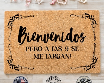 Bienvenidos Doormat, Coir Mat, Outdoor Doormat, Home Doormat, Spanish Gift, Unique Gift, Entryway Decor, New Home Gift, Spanish Decor